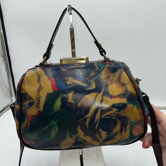 Patricia Nash Winter Bloom Hard Frame Convertible Crossbody Bag - Picture 7 of 10